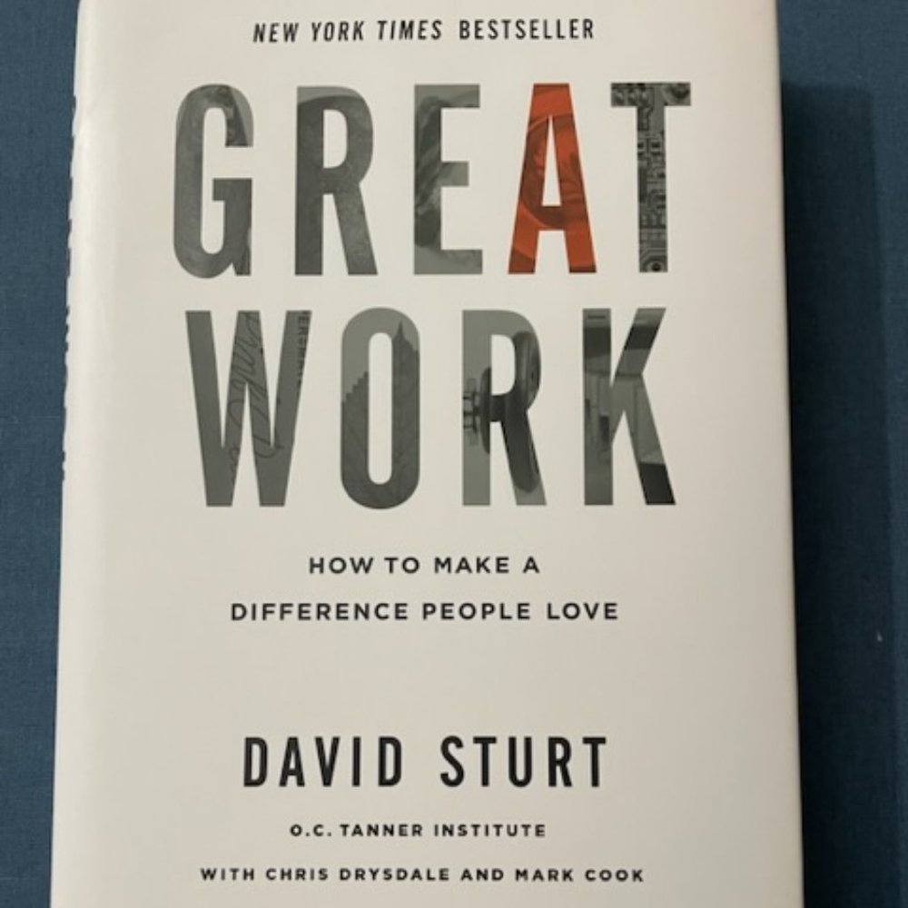 Great Work | How to Make a Difference People Love | by David Sturt